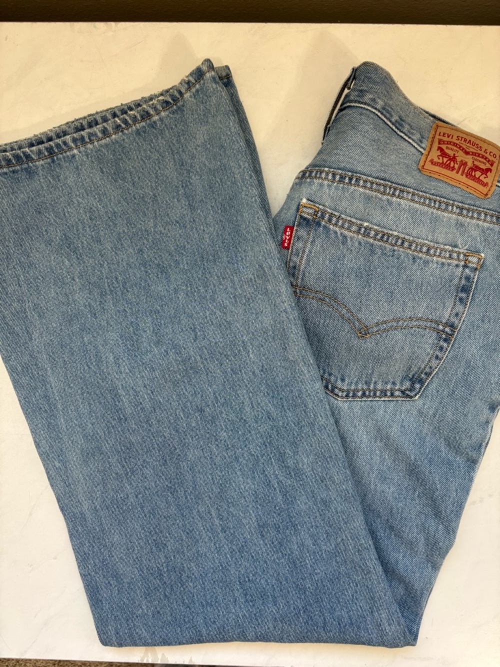 Levi’s Size 31 ‘94 Baggy Bootcut Jeans Light Wash Relaxed Punk 90s Retro Denim - Picture 7 of 7